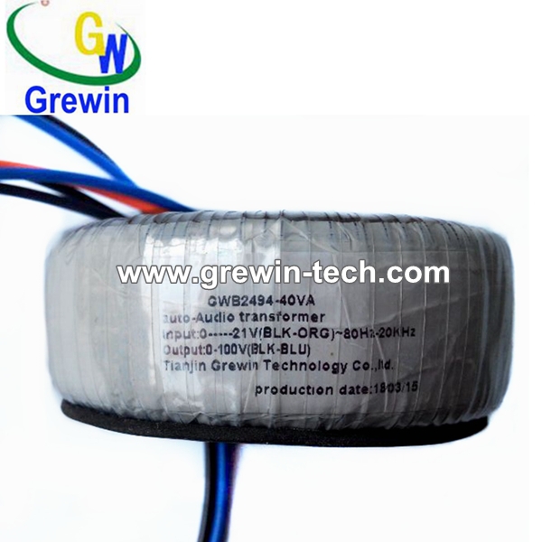 audio toroidal transformer with frquency 10-20khz for DVD