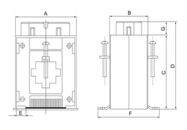 5A / 1A DC Contactor Low Voltage Protection Devices Current Transformers IEC-185 Standard