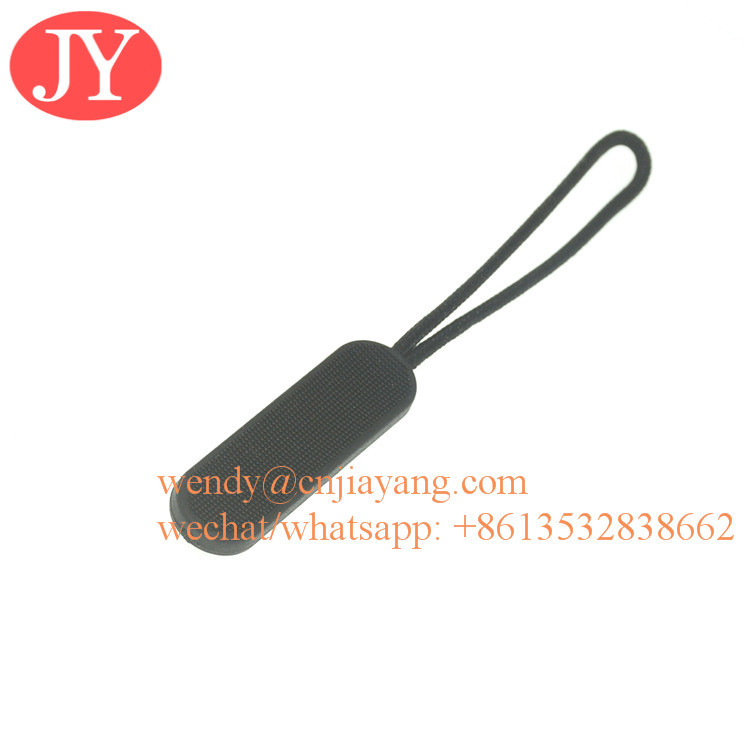 Jiayang aglet small rope dipped aglet injection pvc aglet TPU aglet string rope zipper puller BBP free zipper pull