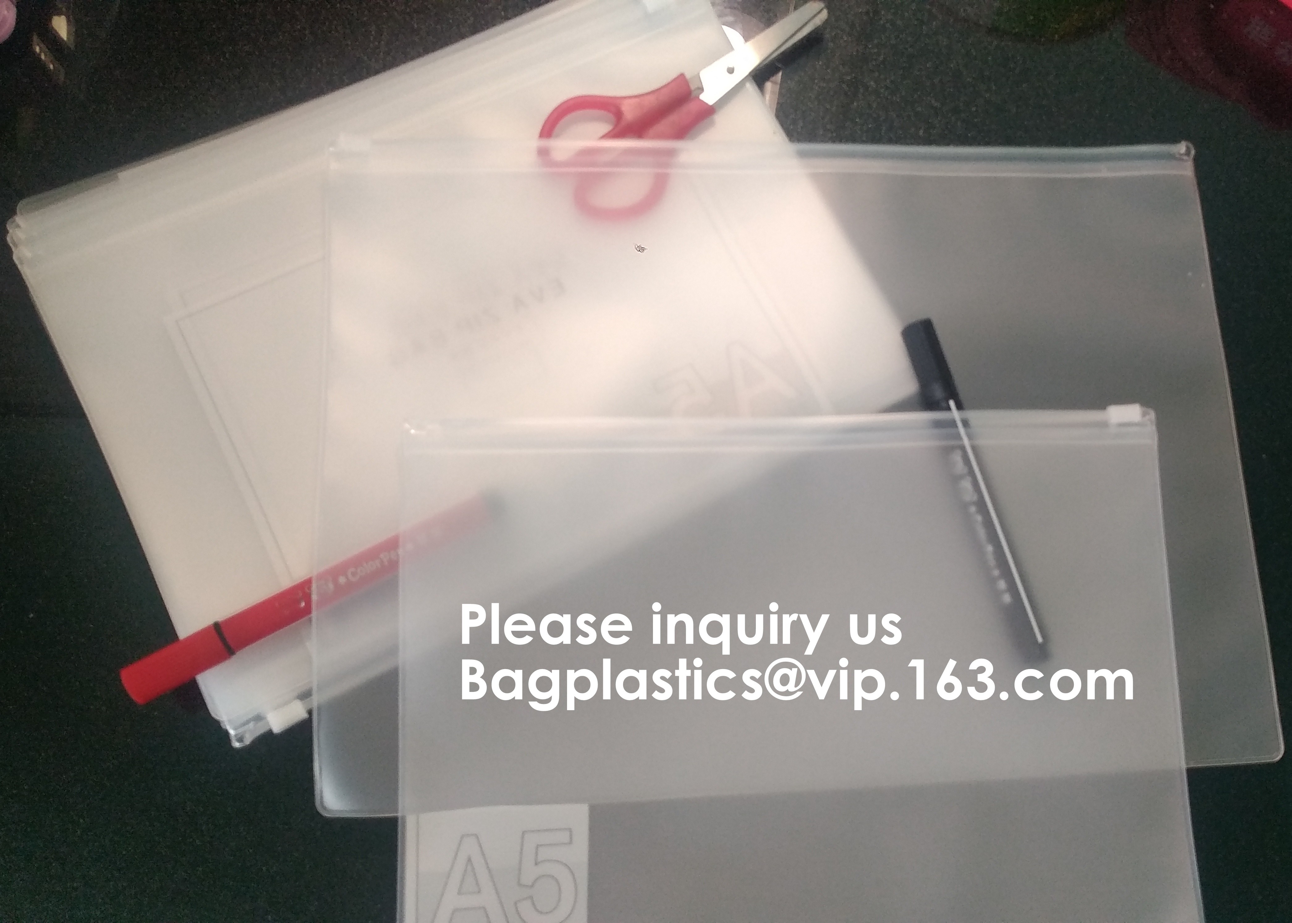 File Packing Bag With Zipper K Zipper File Bag PVC Document Plastic Bag,Zipper Pouch Zipper File Bags File Holders