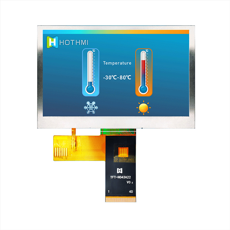 4.3 Inch 480x272 MCU Wide Temperature LCD IPS Display Module