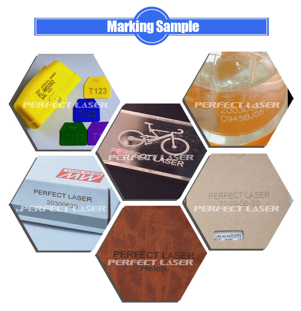 Data Networking Co2 Laser Marking Machine 110×110mm 10W/30W/60W Fast Speed
