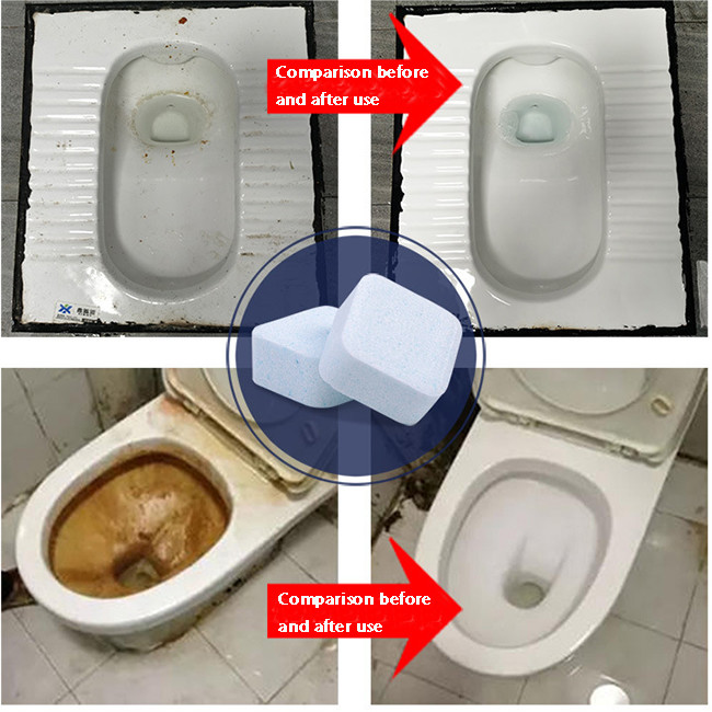 Decontamination Continuous Clean Toilet Tablets Bacteriostasis Blue Block