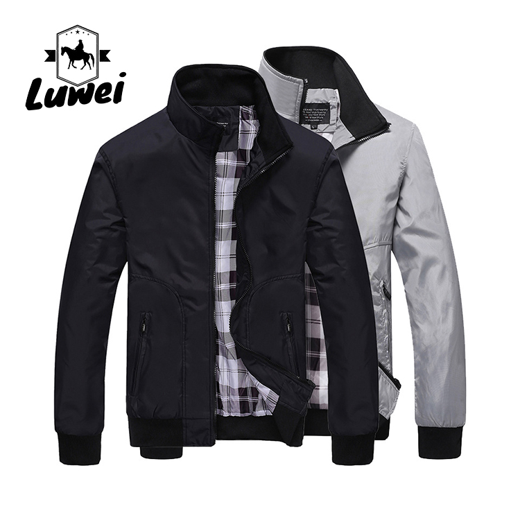 2022 Thin Zipper Men Bomber Stand Collar Utility Giacca a Vento Chaquetas Plus Size Coats Men's Jackets & Coats