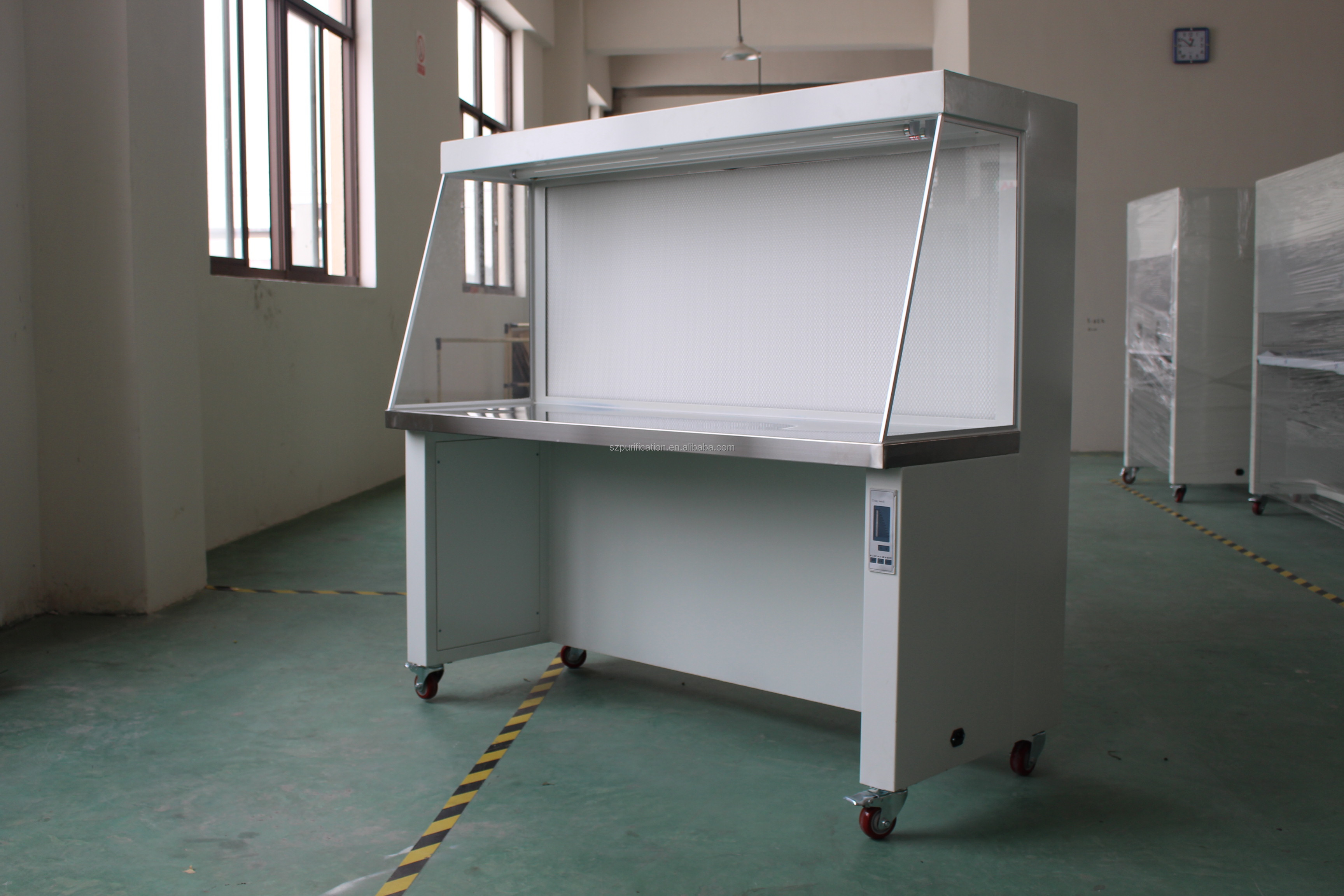 99.99% 0.3um Cleanroom Equipment Biological Safety Hood Customizable Laminar Flow Hood For Food Shop