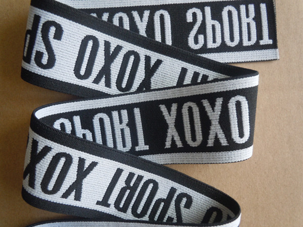Custom Logo Good Stretch Jacquard Elastic Waistband / Underwear Elastic Band