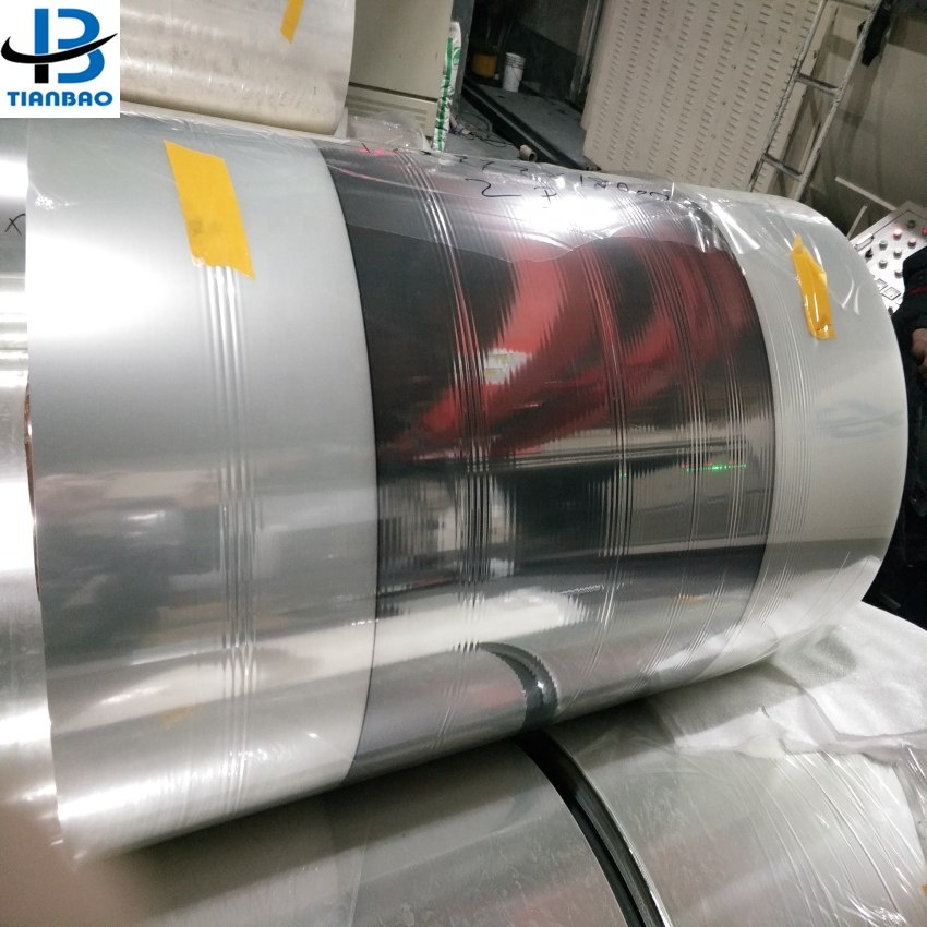 Packaging Film Double Face Corona Treated Silver Metalized CPP Film for Custom Sizes