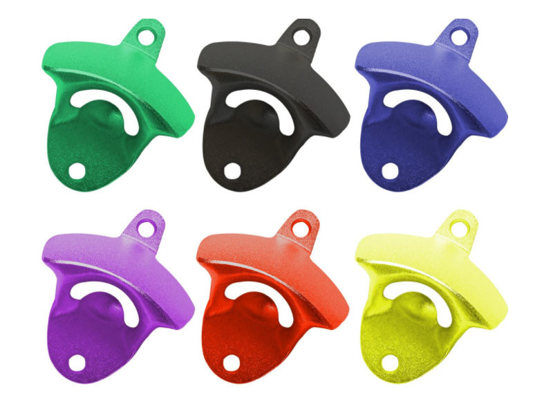Cool Innovative Die Casting Zinc Alloy Color Painting Colorful Bar Decoration Wall-mounted Unique Beer Bottle Opener