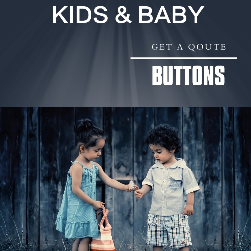 Kids Fabric Four Parts Pearl Snap Buttons