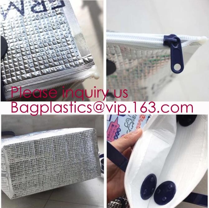 custom bulk waterproof large soft folding food delivery picnic lunch tote grocery cooler bag aluminum foil thermal bags