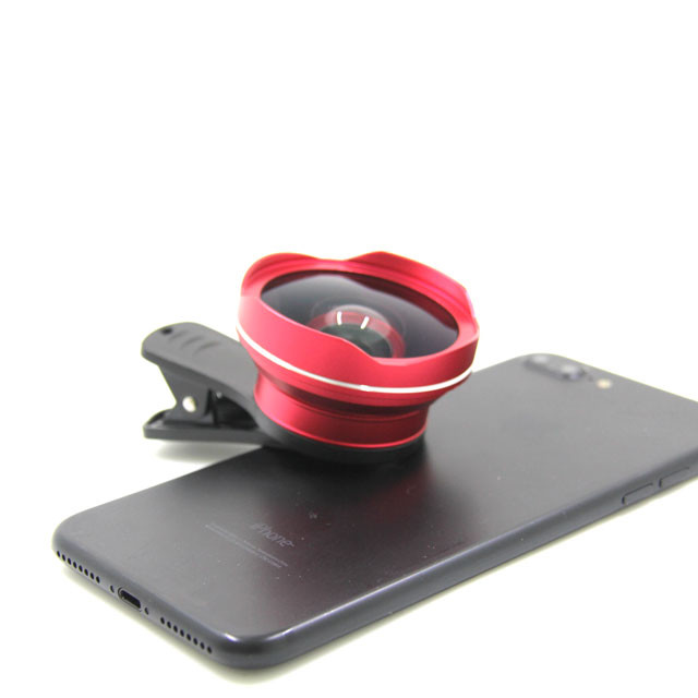 Red Cell Phone Wide Angle Lens Mobile Universal Lens 0.107kg Single Gross Weight