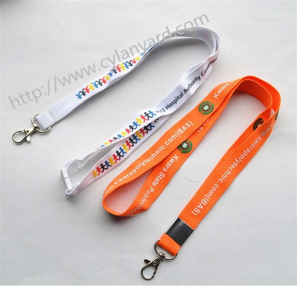 screen printed logo lanyards