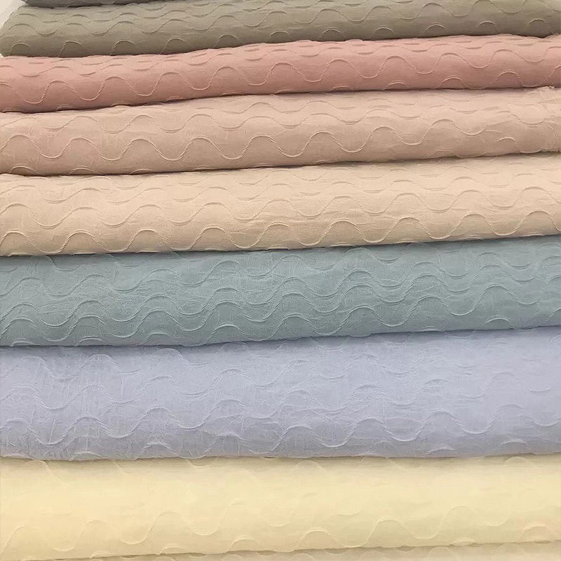 Breathable Abaya Crepe Woven Fabric 150cm Headscarf Premium Crepe Material