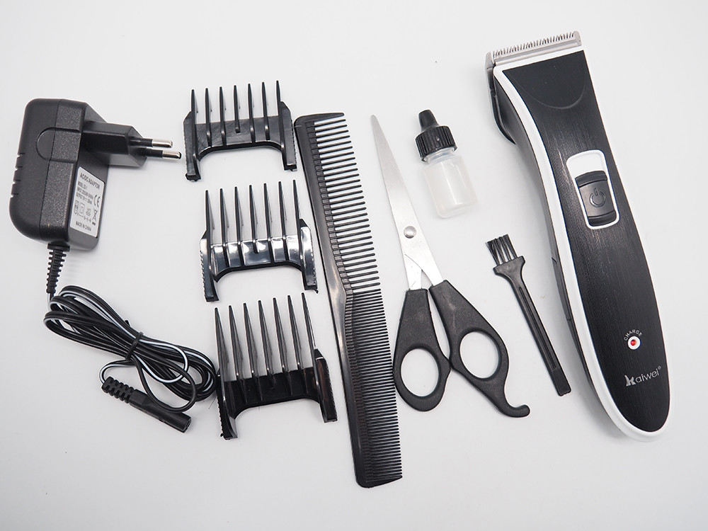 Z-303 Rechargeable Battery Hair Cutter Set with 3 Guide Combs Professional Hair Trimmer