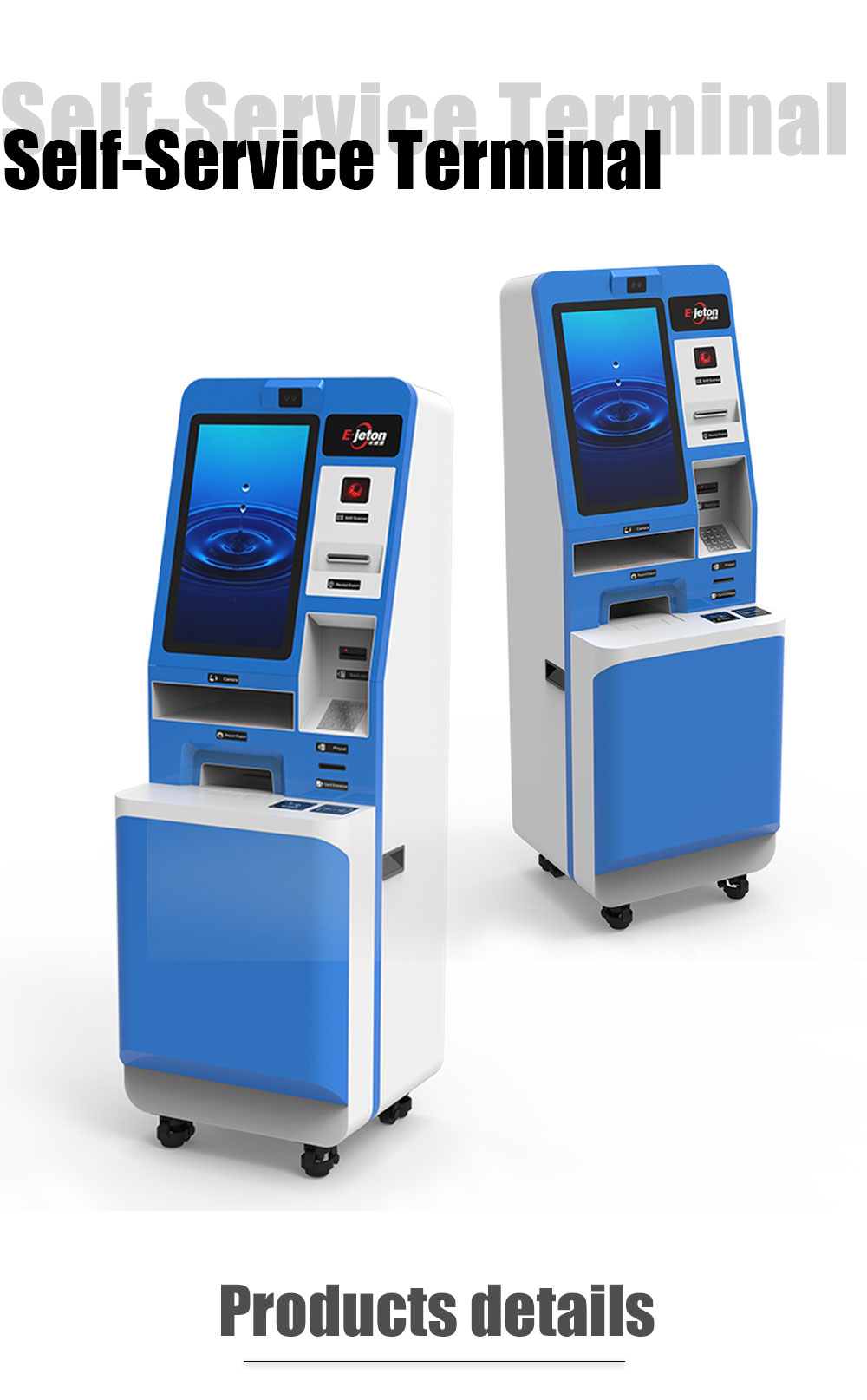 SDK Floor Standing Touchscreen Kiosk All In One Multi Touch Screen Kiosk