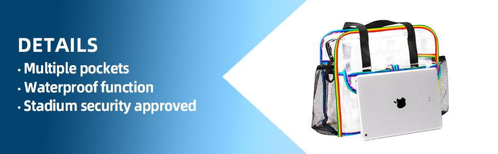 clear tote bag