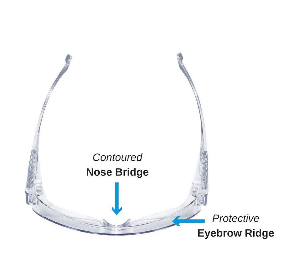 Personal Medical Eye Protection Glasses Antifoam High Definition Anti Fog Safety Glasses ISO9001