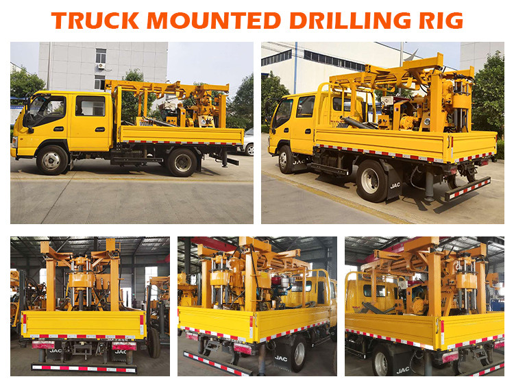Commercial 200m Deep Water Well Drilling Truck Water Well Service Rig Vehicle Mounted