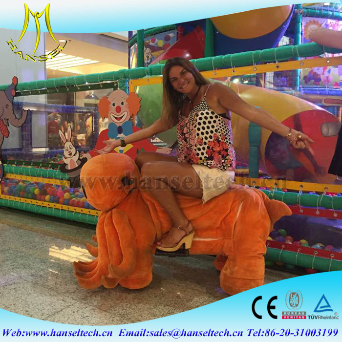 Hansel entertainment ride on mower and fun electric animal ride made in china