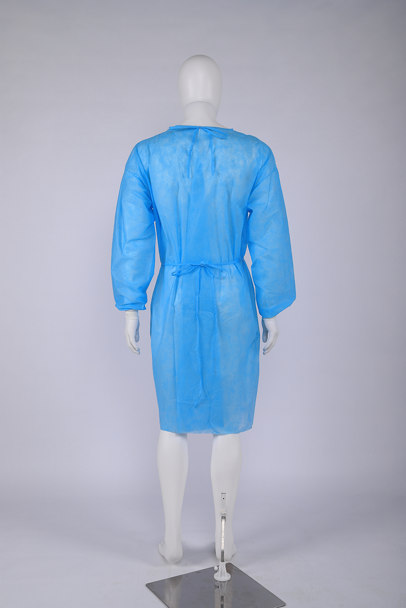 Disposable Isolation Gown 30-65g Non-woven surgical disposable isolation gown disposable uniform