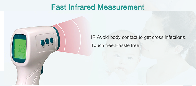 CE Non Contact Digital Thermometer Digital Laser Infrared Thermometer Temperature Gun