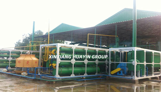 20 Ton Small Pyrolysis Plant Huayin Tyre Recycling To Diesel