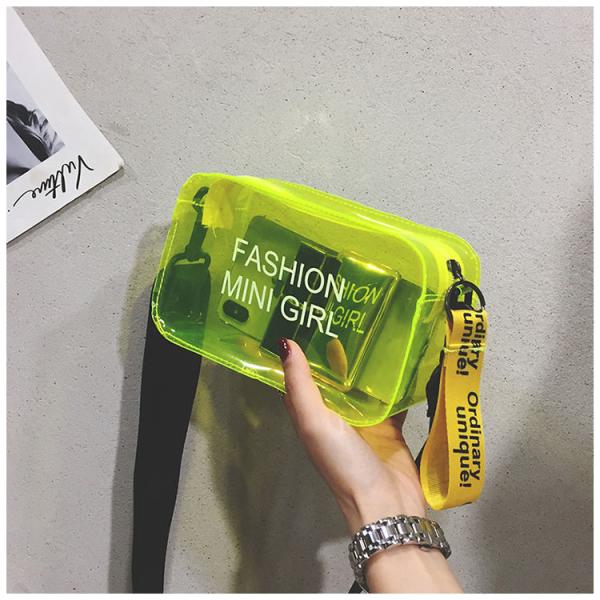 Summer Jelly Bag Transparent Bag One-Shoulder Portable Fashion Girl Bag Student