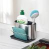 Buy cheap Metal Type Stainless steel kitchen organizer sink organiser drainer rack sponge from wholesalers