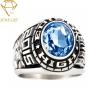 Buy cheap Deep Engraved Stainless Steel Mens Class Rings from wholesalers