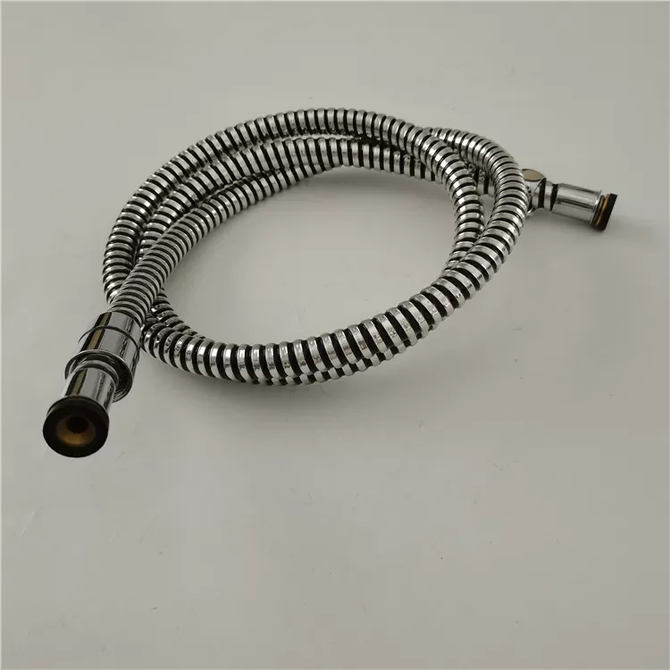 Silver Black Bathroom Custom Length Ultra-Flexible PVC Shower Hose 1.5M With And Finish