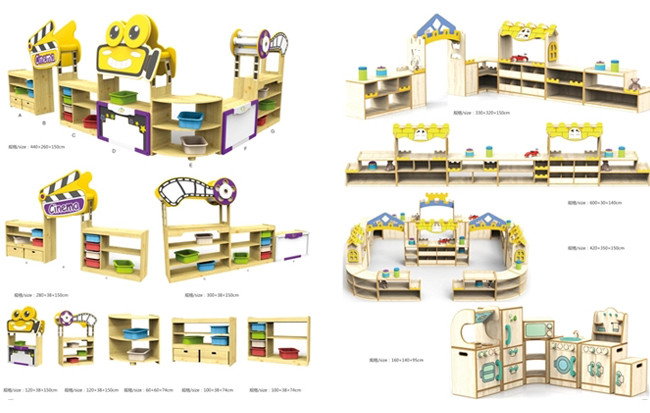 Multi Color Kindergarten School Furniture Melamine Surface ISO9001 Certification