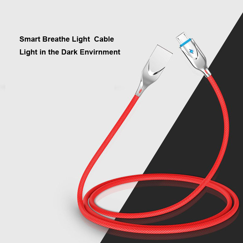 3A Max Fast Charger Cable Copper Fabric Braided Zinc Alloy Material