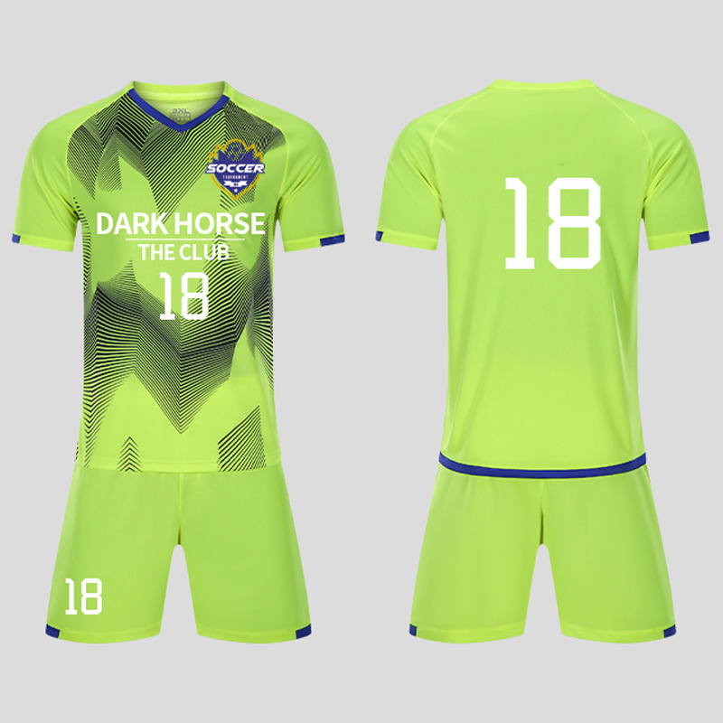 High Quality Quick Dry Soccer Jersey Wear Sublimated Fabric Design Custom Cheap Men's Soccer Uniform Set