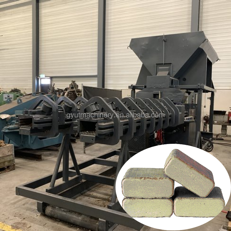 400 piece per hour Sawdust Wood Chips Briquette Making Machines with Customized Voltage