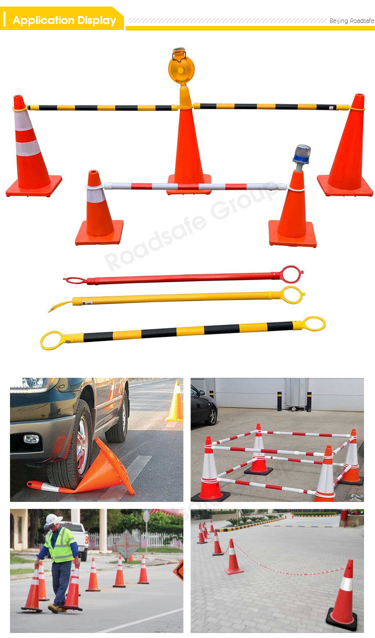 PVC 28inch Safety Barrier Cones For Traffic Control 700mm Road Safety Barrier