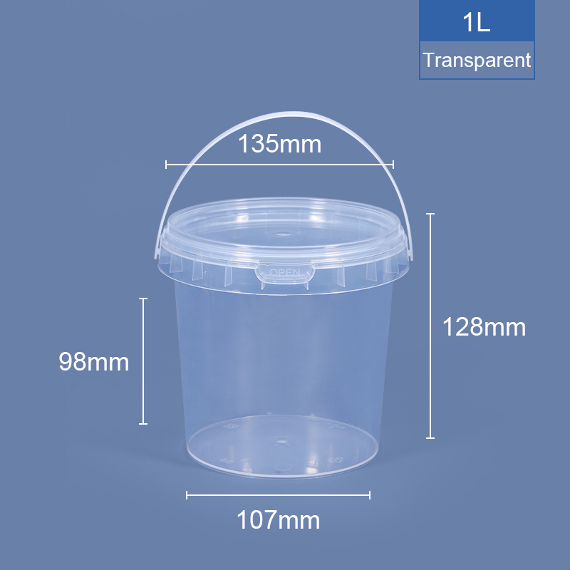 Reusable Ice Cream Cup with Lid and Handle Food Packaging Custom Logo Printed PP Plastic