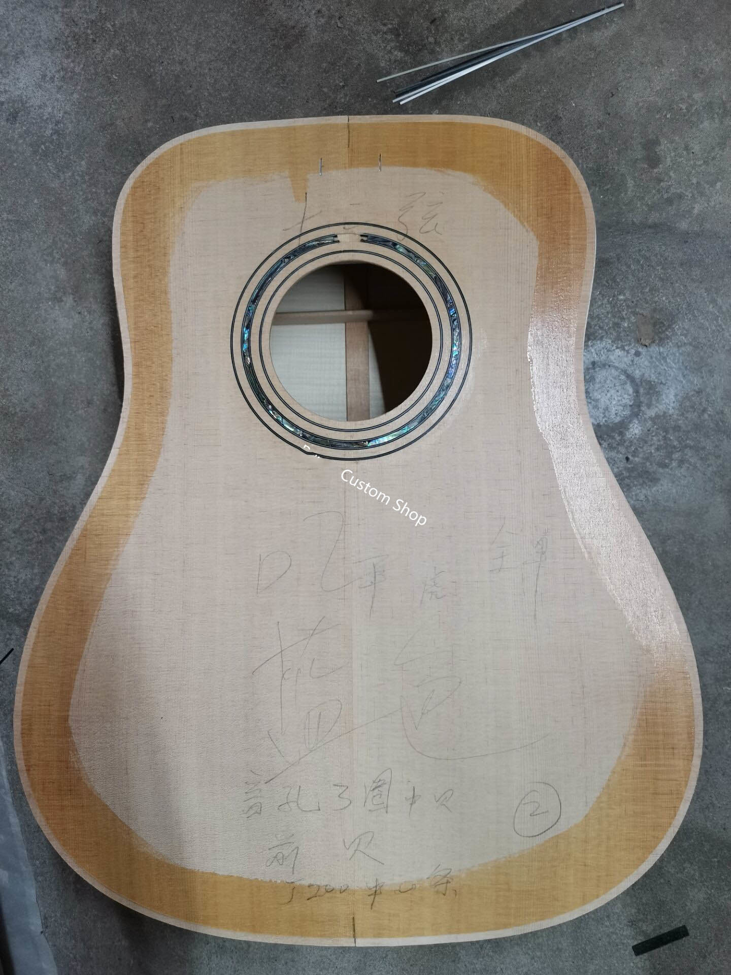 Custom AAAAA 12 Strings All Solid Wood Doves in Flight Viper Blue Acoustic Folk Guitar AAAA solid spruce wood top