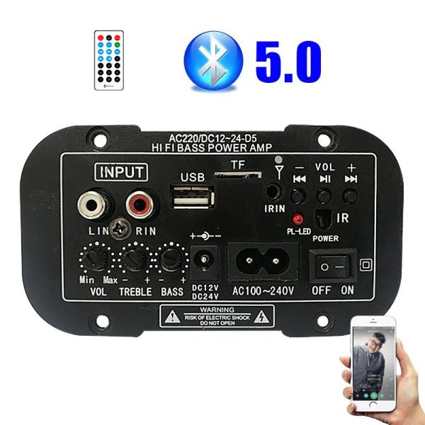 Digital Audio Amplifier Board Bluetooth Connectivity for Car Motorcycle and Home Audio