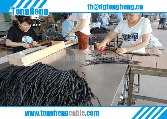 Pair Twisted Tinned Copper Shield Retractable Cable