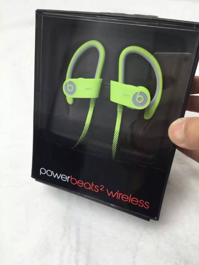 Beats Powerbeats 2 Wireless Shock Yellow Earphones USED made in china grgheadsets-com.ecer.com