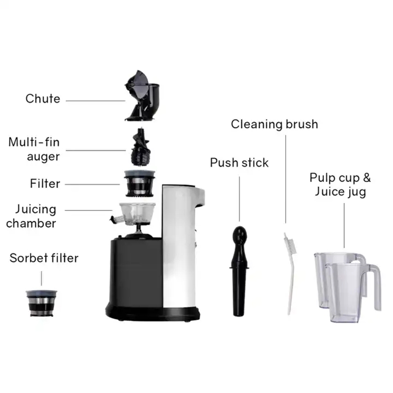 Large Mouth Slow Citrus Juicer 9 In 1 Fresh Juice Blender Household