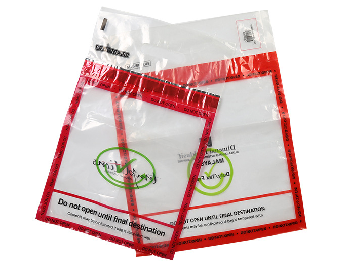Bank Cash Biodegradable Mailing Bags Deposit Bags Security Tape Tamper Evident Opaque Bank Deposit Cash Handling