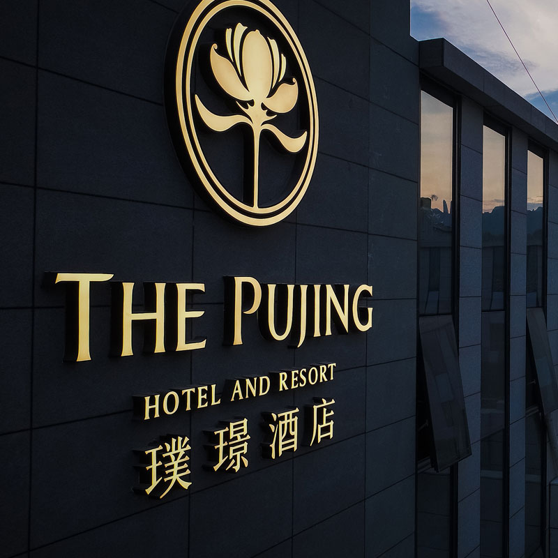 Custom Wall Sign Company Stainless Steel Logo Led Backlit Channel Letter Logo Sign