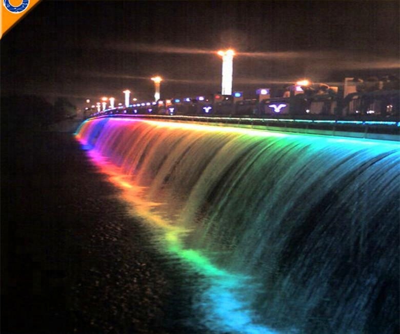 Special LED Lighting Wide Outdoor Water Fall Fountain