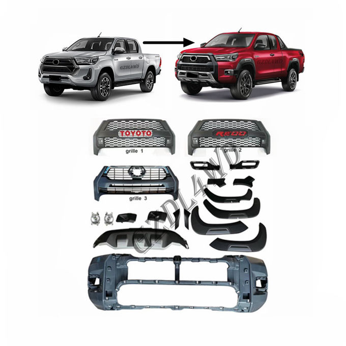 TRD Style Front Grill Mesh For Toyota Hilux Revo 2021