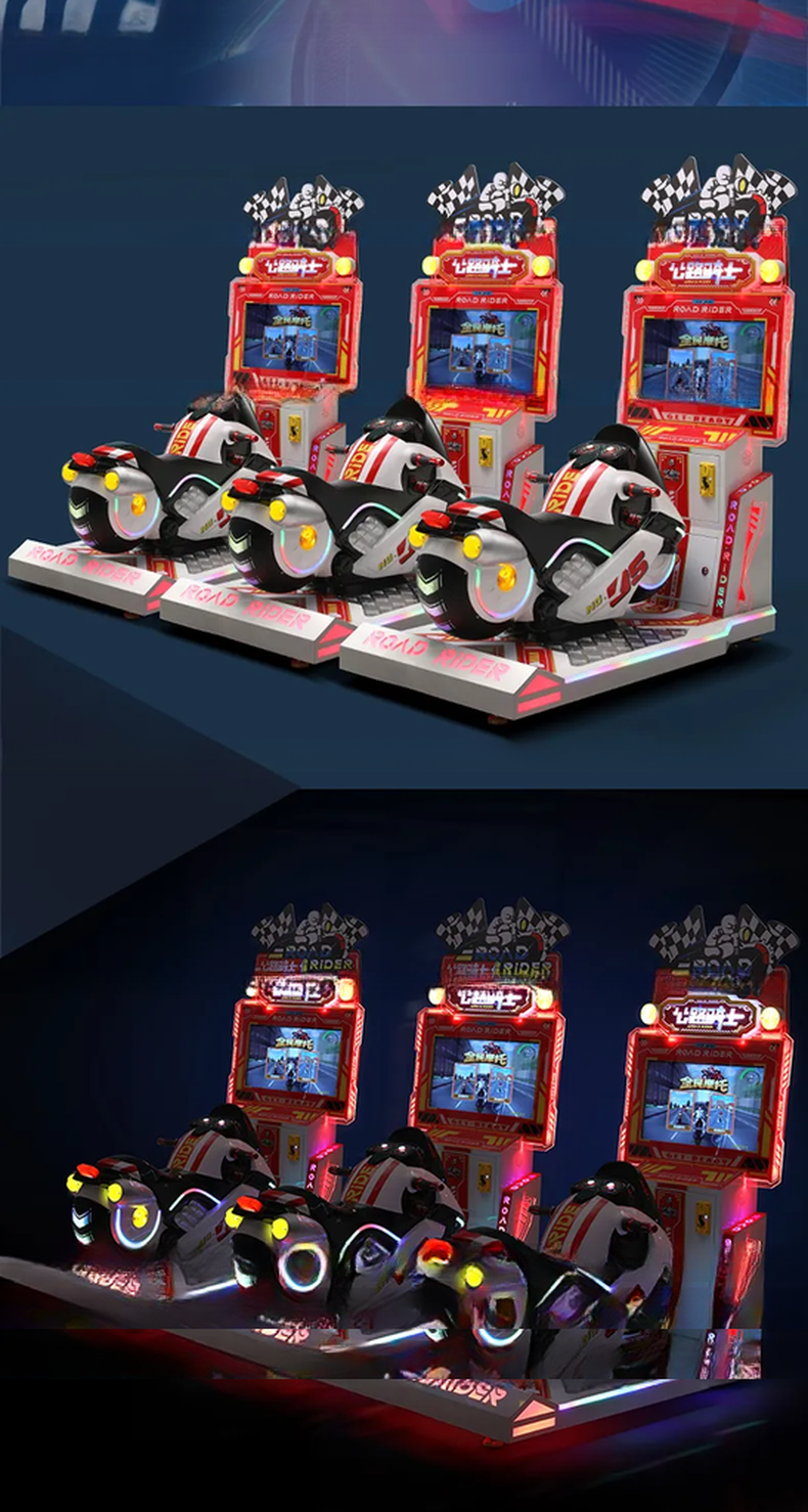 Dreamland coin operated 26inch motorbike simulator game machine kids play moto video game arcade machine