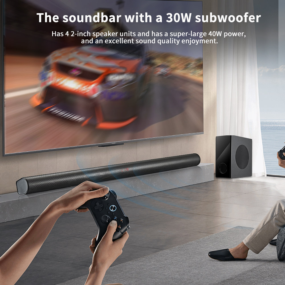 Blue Tooth Connectivity Soundbar Super Bass Sound Surround for TV Home Theater System