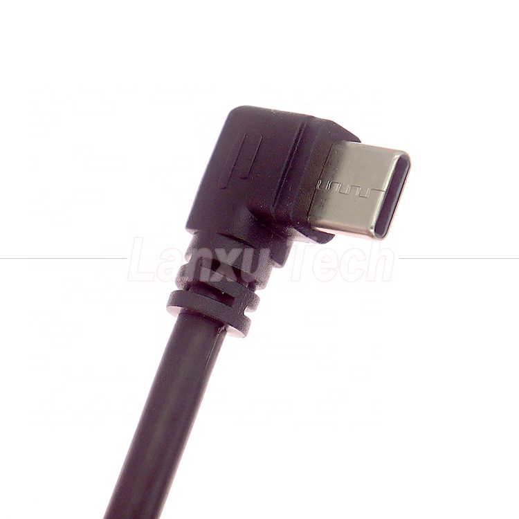 1m 2m 3m 5m Data Charging 90 Degree Up Down Left Right Angle USB to Type C Extension Cable