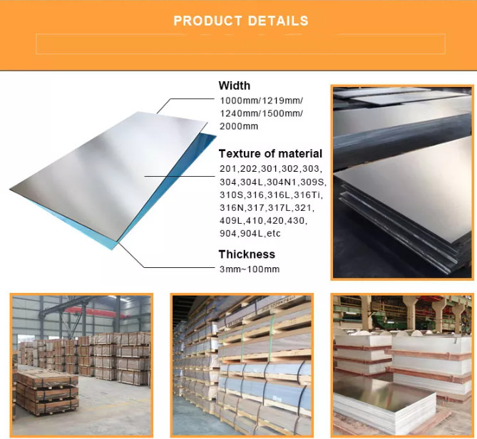 SS304 SS304L Stainless Steel Sheet Plate