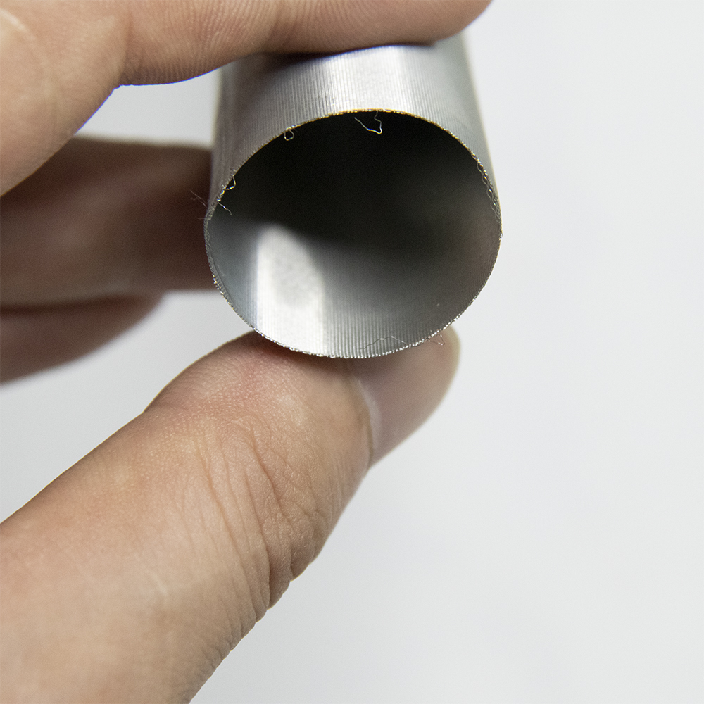 304 316L SS Wire Mesh Filter Cylinder / Perforated Filter Tube Custom Size Acceptable